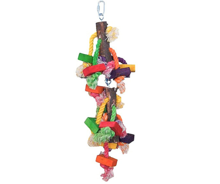 RADOST NA 2 TYČÍCH - Hračka pro všechny papoušky od ParrotPlanet.cz