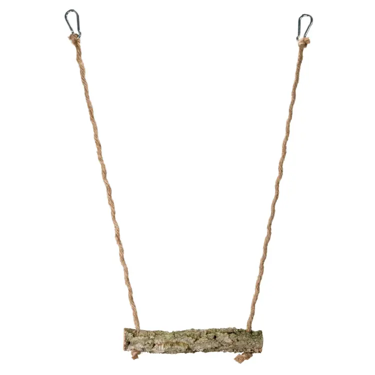 Přírodní houpačka z větví korkového dubu | pro malé a střední papoušky od ParrotPlanet.cz