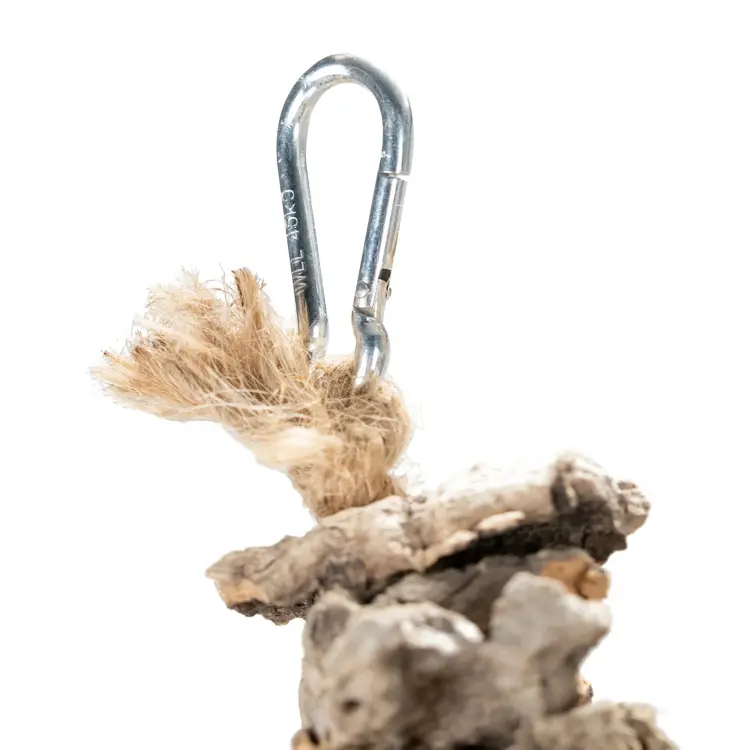 Přírodní houpačka z kůry korkového dubu XXL | pro střední a velké papoušky | korek pro papoušky od ParrotPlanet.cz