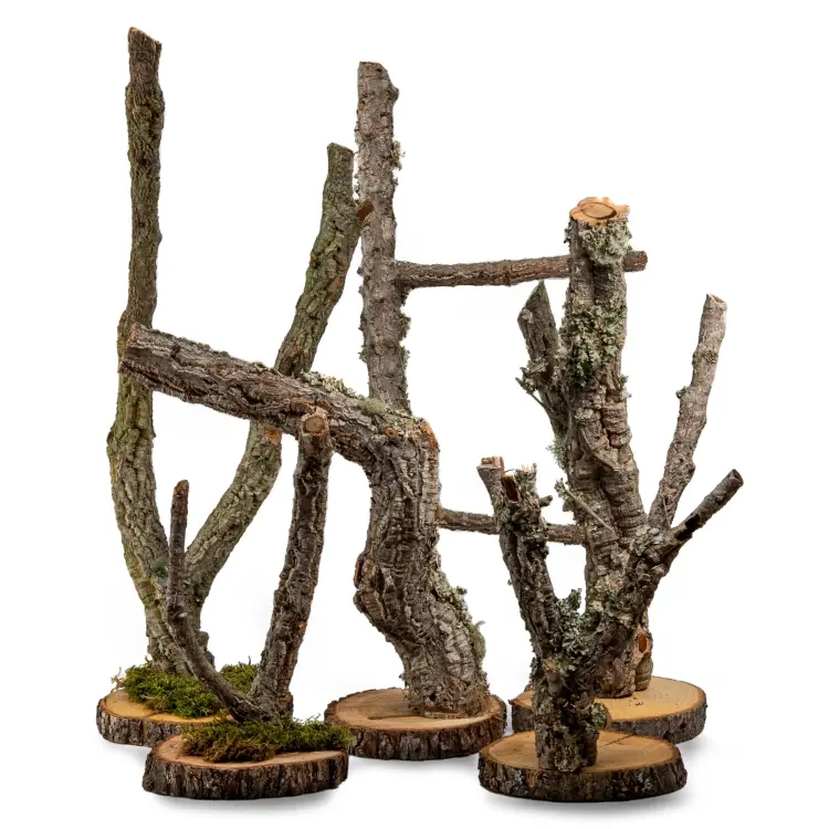 Stojan pro papoušky | Strom z korkového dubu | na stůl pro papoušky | 40 cm od ParrotPlanet.cz