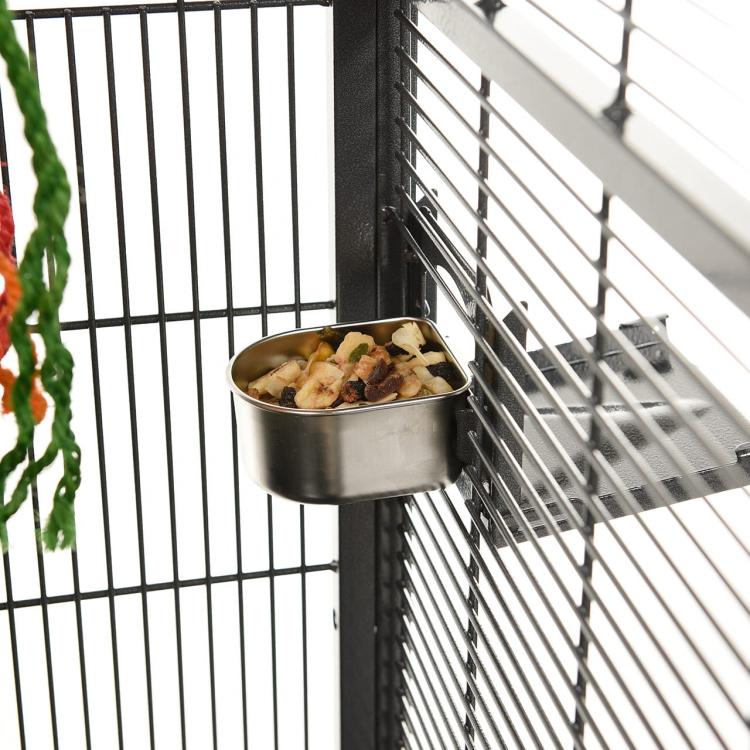 Klece pro papoušky Montana Denver II rohová tmavá pro malé papoušky od ParrotPlanet.cz