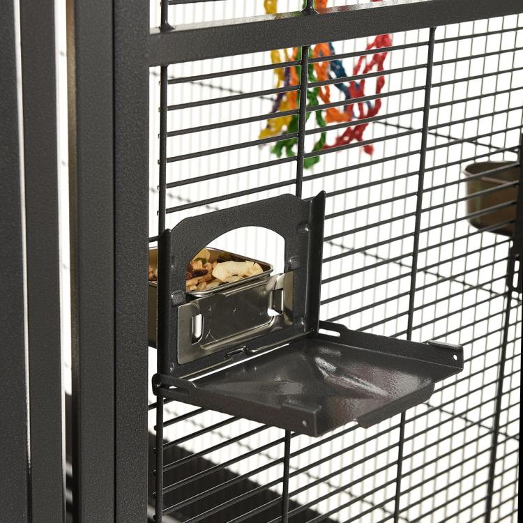 Klece pro papoušky Montana Denver II rohová tmavá pro malé papoušky od ParrotPlanet.cz