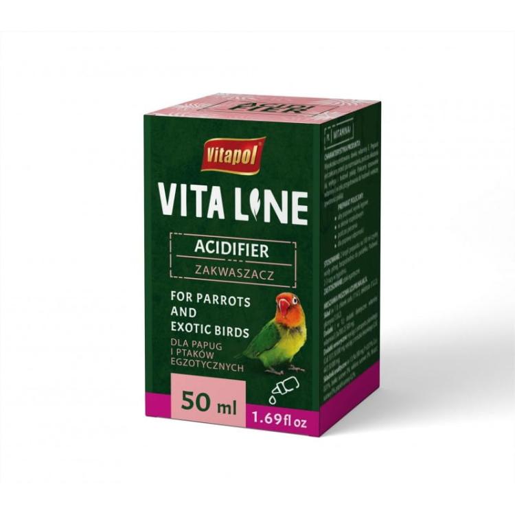 Vitapol VITALINE - Kyselina pro papoušky a exotické ptáky 50 ml od ParrotPlanet.cz