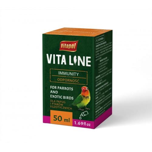 Vitapol VITALINE IMUNITA – pro papoušky a exotické ptáky 50 ml od ParrotPlanet.cz