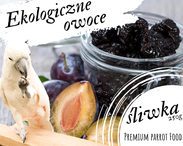 Premium Parrot Food – Ekologická Švestka – pro všechny papoušky 250 g od ParrotPlanet.cz