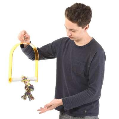 Houpací zařízení pro péči o drápy a zobák středních a velkých papoušků rom.L od ParrotPlanet.cz