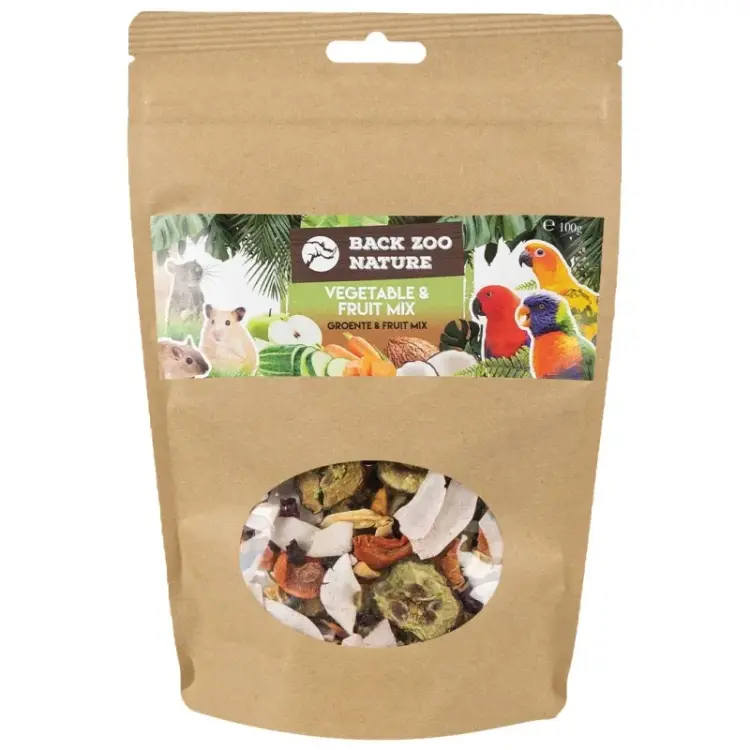 Back Zoo Nature - Ovocno-zeleninová směs pro papoušky 100 g od ParrotPlanet.cz
