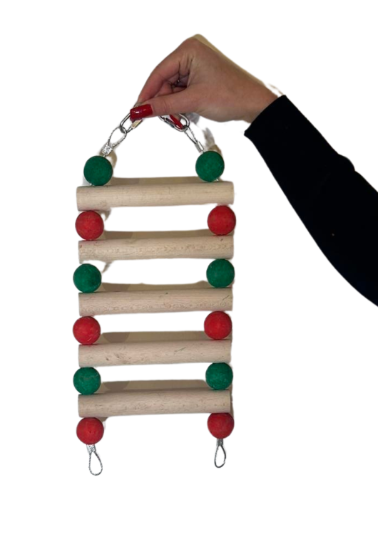 Red & Green Ladder S - Hračka pro malé a střední papoušky S od ParrotPlanet.cz