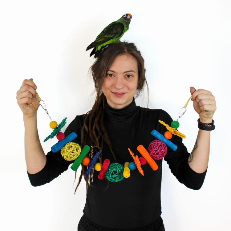 Veselá girlanda - Hračka pro střední a malé papoušky od ParrotPlanet.cz