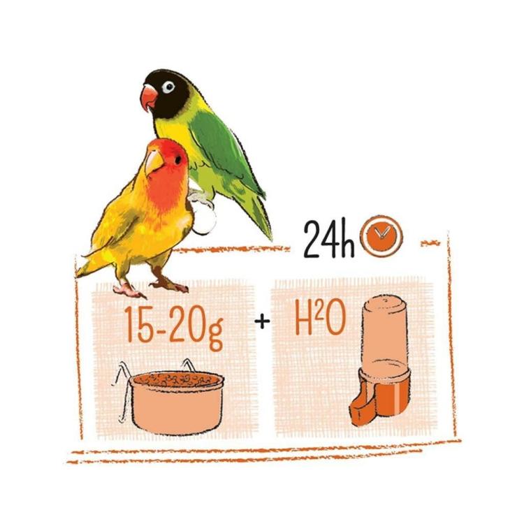 WITTE MOLEN PUUR LOVEBIRD 750 g  | krmivo určené pro nezbytné od ParrotPlanet.cz