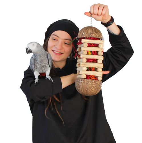 Natural baffle   - Hračka pro střední a velké papoušky od ParrotPlanet.cz