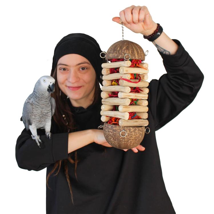 Natural baffle   - Hračka pro střední a velké papoušky od ParrotPlanet.cz