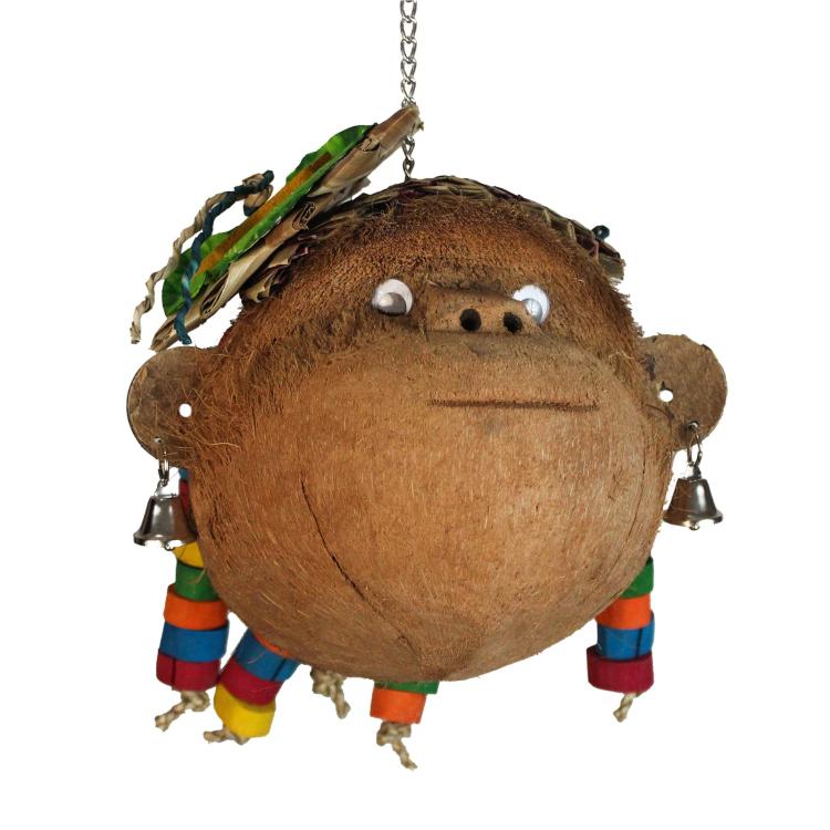 Coconut Monkey  - Hračka pro střední a velké papoušky od ParrotPlanet.cz