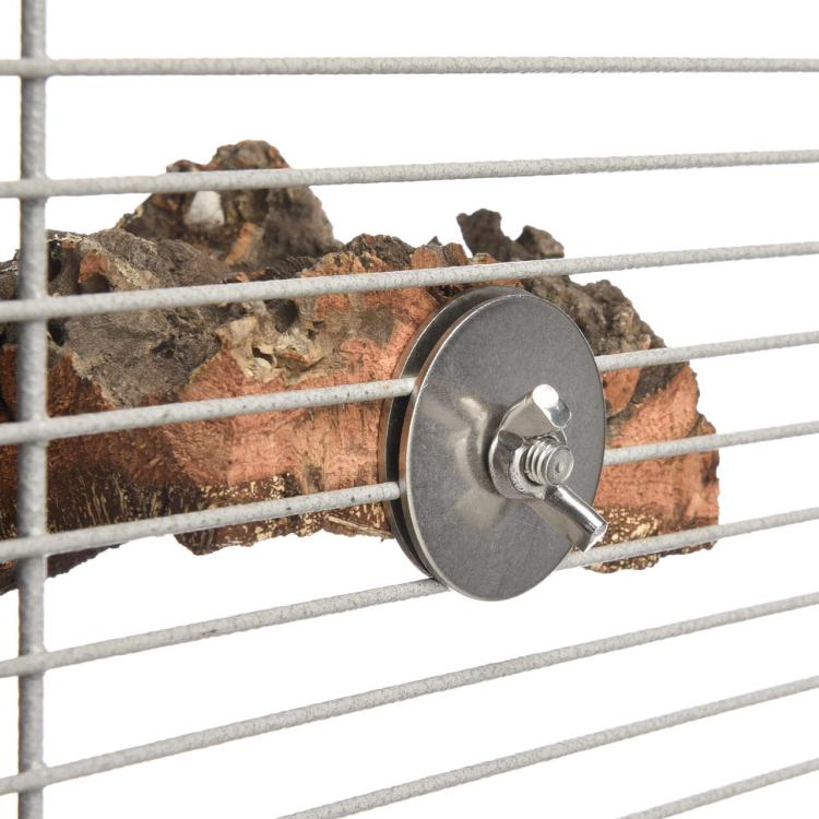 Přírodní bidélko z kůry korkového dubu, velikost S – pro  malé papoušky od ParrotPlanet.cz