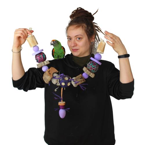 Velikonoční girlanda  – hračka pro střední a velké papoušky od ParrotPlanet.cz