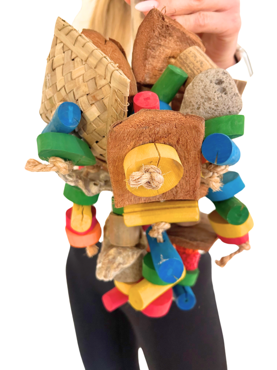 Monster Toy – hračka pro velké papoušky od ParrotPlanet.cz