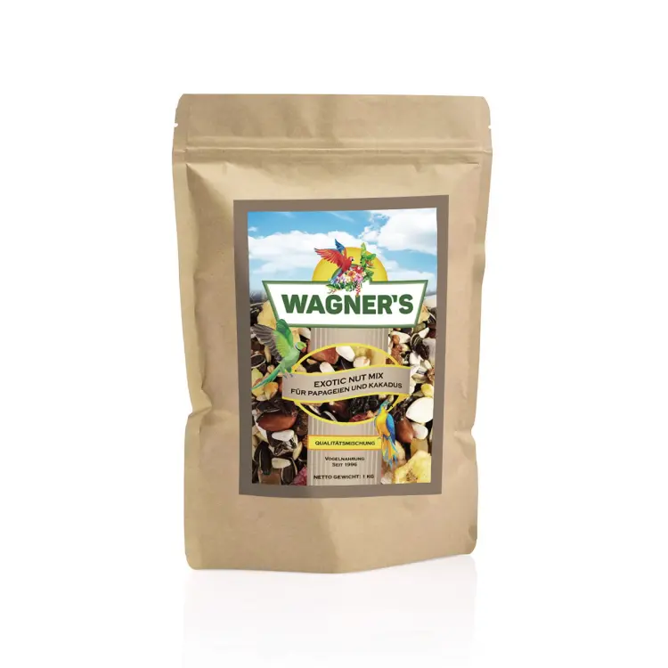 Wagner's Exotic Nut Mix ořechová směs pro všechny papoušky 1 kg od ParrotPlanet.cz