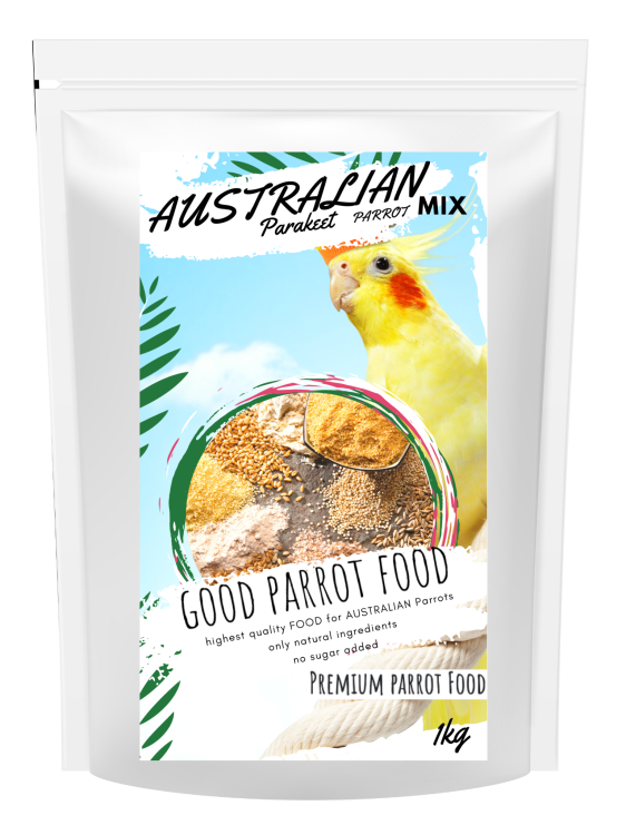 Premium Parrot Food- Australian Parakeet Mix – krmivo pro papoušky druhu Nymphicus hollandicus a jiné střední australské papoušky 1 kg od ParrotPlanet.cz