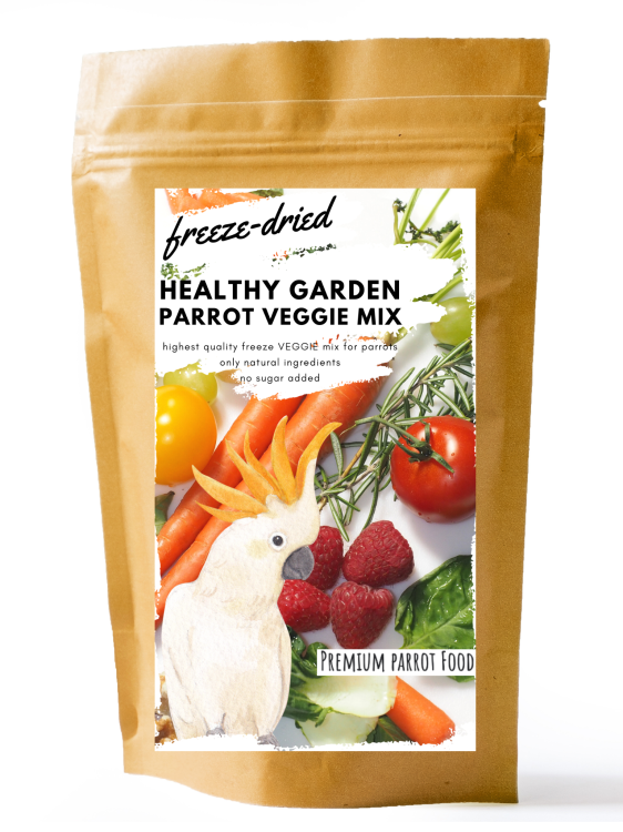 Premium Parrot Food - Healthy Garden Veggie Mix  -Zeleninové chipsy  pro všechny papoušky 20 g od ParrotPlanet.cz