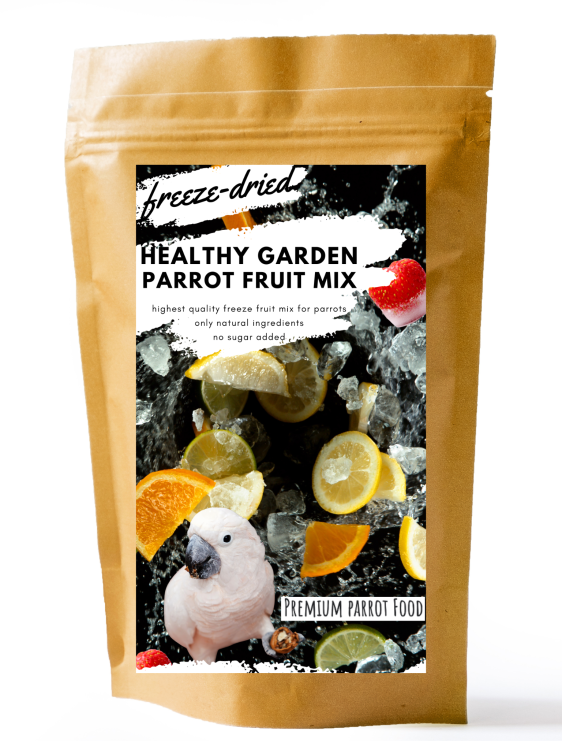Premium Parrot Food - Healthy Garden Fruit Mix  - Lyofilizované křupky pro všechny papoušky 40 g od ParrotPlanet.cz