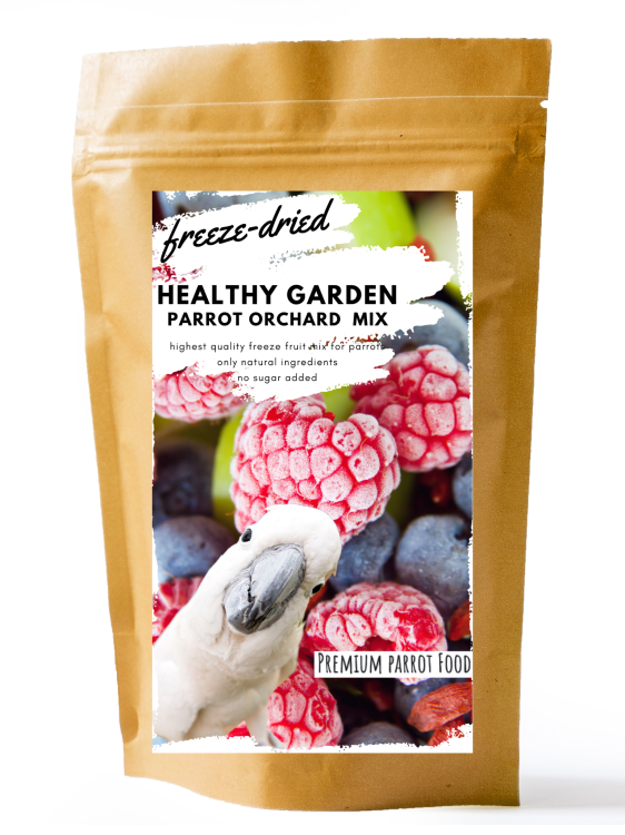 Premium Parrot Food - Healthy Garden Orchard - Lyofilizované kousky pro všechny papoušky 40 g od ParrotPlanet.cz
