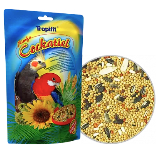Tropifit 700g COCKATIEL - Celoroční krmivo pro papoušky a jiné papoušky od ParrotPlanet.cz