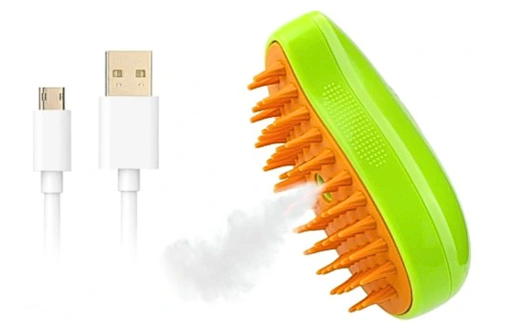 Elektrický PAROVÝ kartáč pro psy a kočky | bezpečná a účinná péče o srst doma od ParrotPlanet.cz