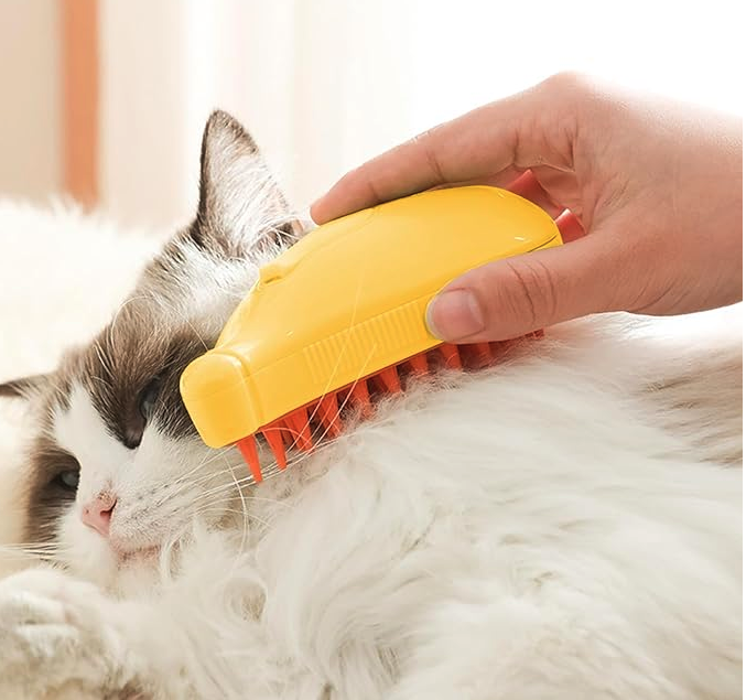 Elektrický PAROVÝ kartáč pro psy a kočky | bezpečná a účinná péče o srst doma od ParrotPlanet.cz