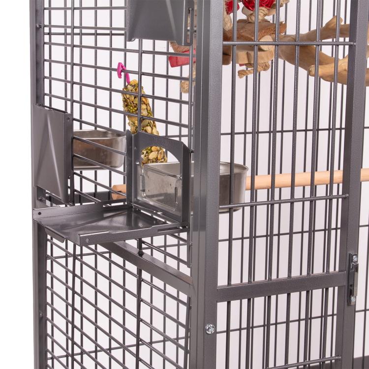 Klec pro papoušky Montana Hacienda Dome tmavá od ParrotPlanet.cz