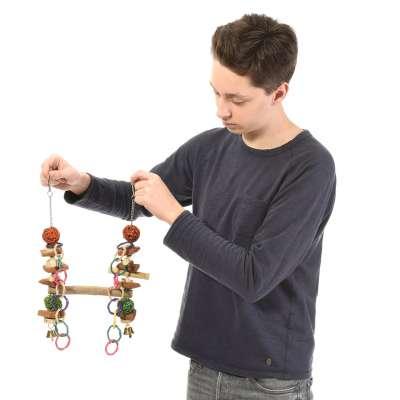 Houpací síť JAVA s kokosem M – pro střední papoušky od ParrotPlanet.cz