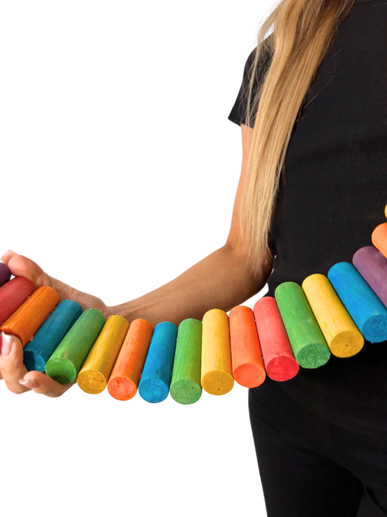 Barevný most 50 cm  – hračka pro malé a střední papoušky od ParrotPlanet.cz