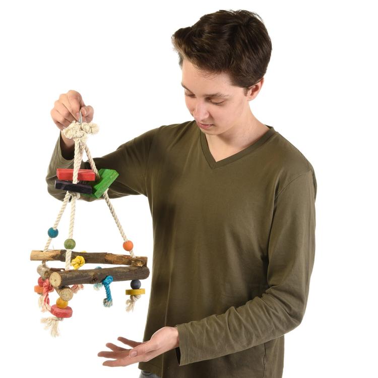 Závěsná pyramida – houpací tyč pro papoušky od ParrotPlanet.cz