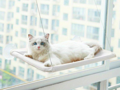 Závěsné pelíšek pro kočky Šedáod ParrotPlanet.cz