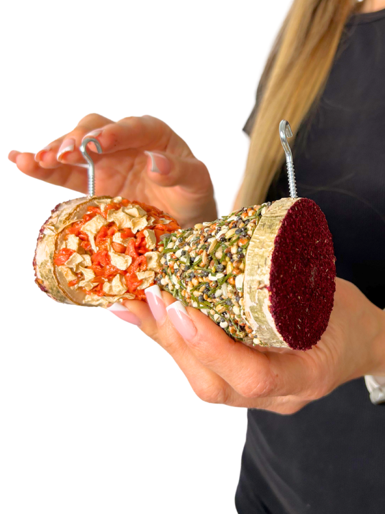 Zeleninová písková hodiny s obilím pro všechny papoušky od ParrotPlanet.cz