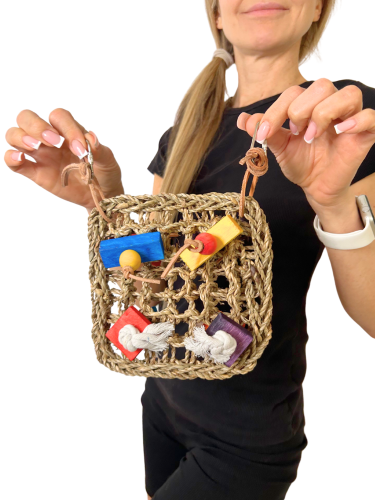 Stěna pro obratnost III – Hračka pro papoušky – Snadná montáž od ParrotPlanet.cz