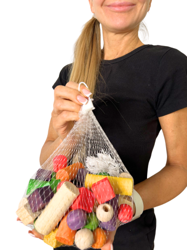 Montážní a doplňková sada hraček XL – náhradní díly pro kreativní papoušky od ParrotPlanet.cz