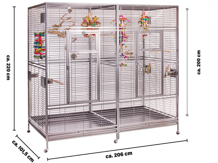 Klece pro papoušky Montana Arkansas II světlá od ParrotPlanet.cz