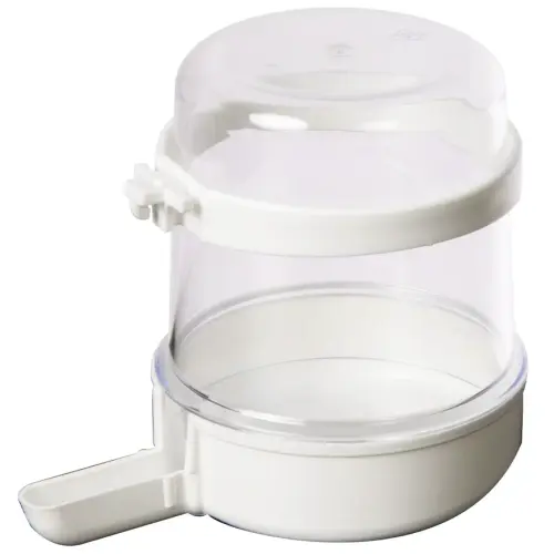 2GR | Napáječka Venezia  | Napáječka pro ptáky | Miska na vodu pro papoušky a jiné ptáky 280 ml | bílá od ParrotPlanet.cz