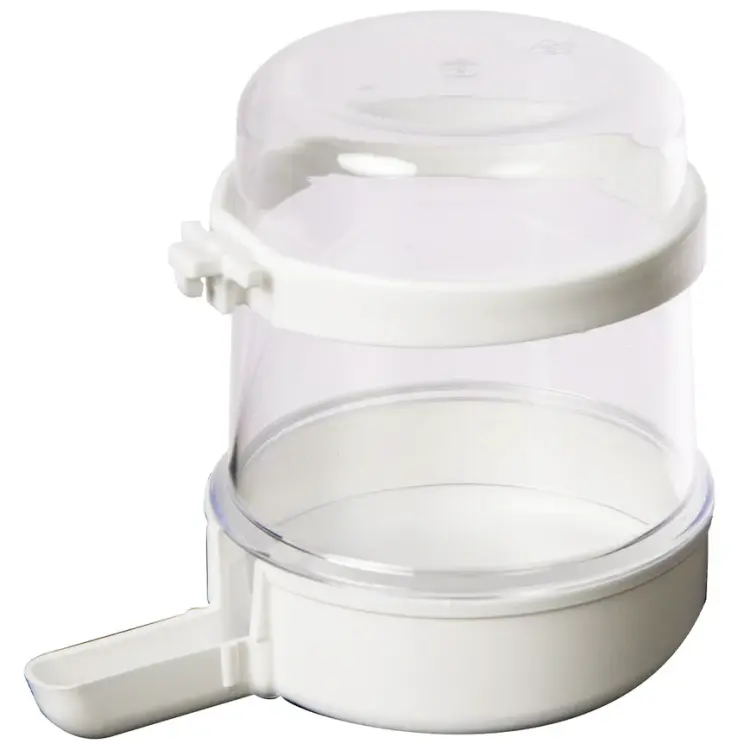 2GR | Napáječka Venezia  | Napáječka pro ptáky | Miska na vodu pro papoušky a jiné ptáky 280 ml | bílá od ParrotPlanet.cz