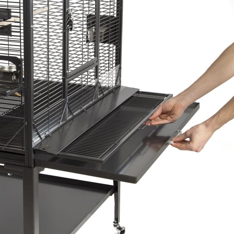 Klec pro papoušky Montana Madeira III tmavá – klec pro malé a střední papoušky od ParrotPlanet.cz