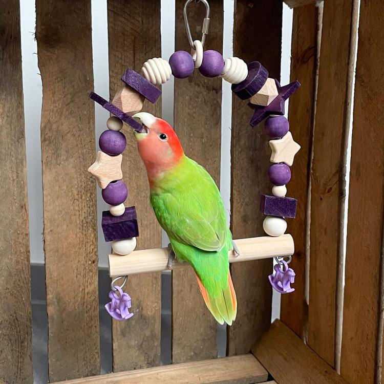 Levandulová houpačka – pro střední a malé papoušky 15 x 19 x 5 cm od ParrotPlanet.cz