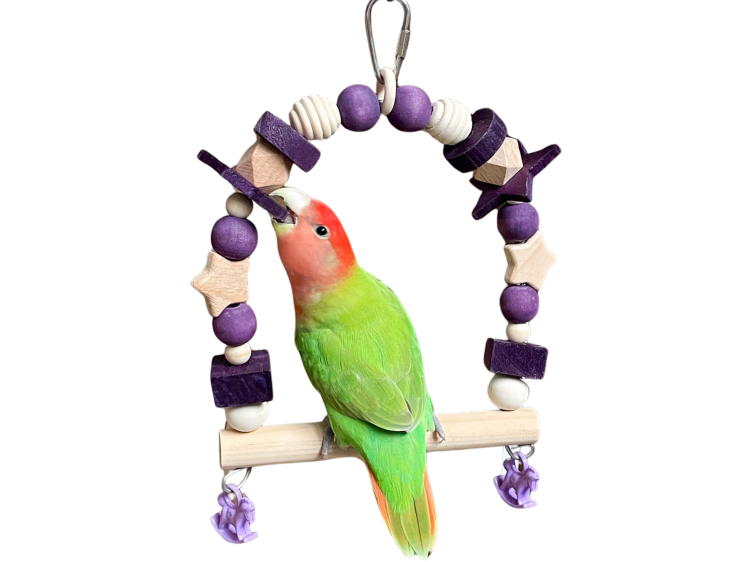 Levandulová houpačka – pro střední a malé papoušky 15 x 19 x 5 cm od ParrotPlanet.cz