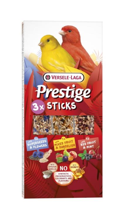 Versele Laga Prestige Sticks Canaries Triple Variety Pack 90 g – mix 3 tyčinek pro kanárky od ParrotPlanet.cz