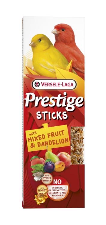 Versele Laga Prestige Sticks Canaries with Mixed Fruit &amp; Dandelion 60 g – tyčinky s ovocnou směsí a pampeliškou pro kanárky od ParrotPlanet.cz