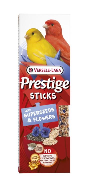 Versele Laga Prestige Sticks Canaries with Superseeds &amp; Flowers 60 g – tyčinky se semínky a květinami pro kanárky od ParrotPlanet.cz