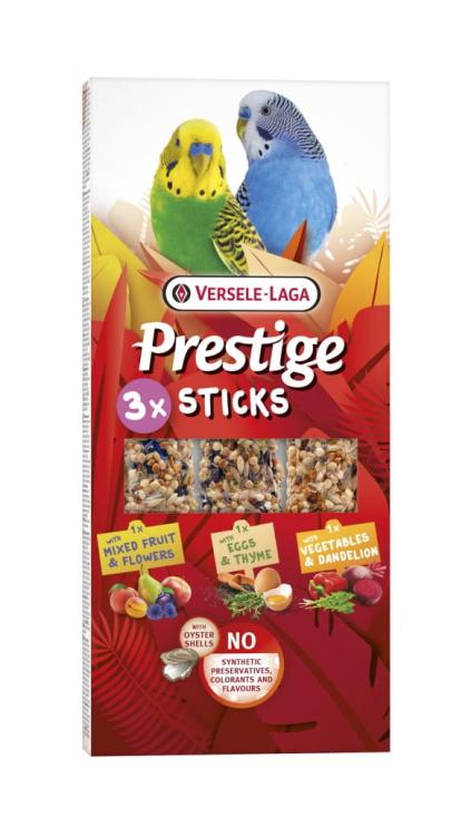 Versele Laga - Prestige Sticks Small Parakeets Triple Variety Pack 90 g - mix 3 tyčinek pro malé papoušky od ParrotPlanet.cz