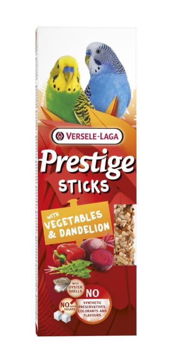 Versele Laga - Prestige Sticks Small Parakeets with Vegetables &amp; Dandelion 60g - tyčinky se zeleninou a pampeliškou pro malé papoušky od ParrotPlanet.cz