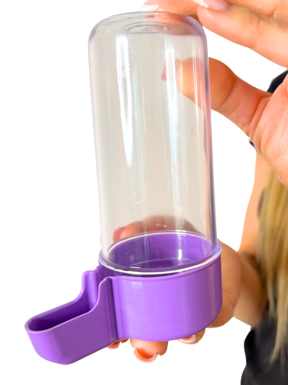 Napáječka, ANTIBAKTERIÁLNÍ napáječka na vodu pro papoušky a jiné ptáky, průhledná, 200 ml od ParrotPlanet.cz