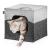 Kočičí kostka | pelíšek pro kočky | Canadian Cat | kompatibilní s nábytkem IKEA | šedá od ParrotPlanet.cz