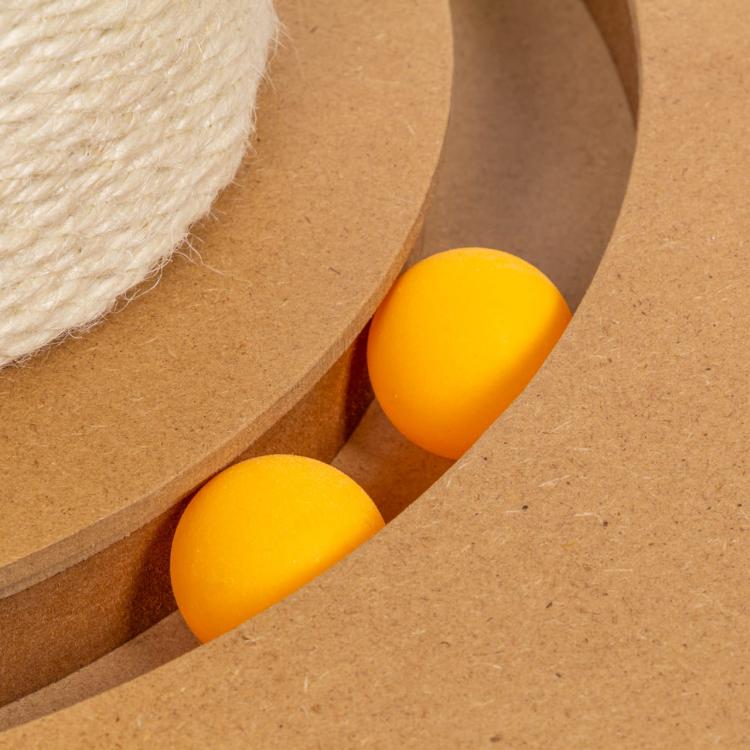 Carla | Škrabadlo, hřiště pro kočky | Canadian Cat | béžová | 40 x 40 x 86 cm od ParrotPlanet.cz